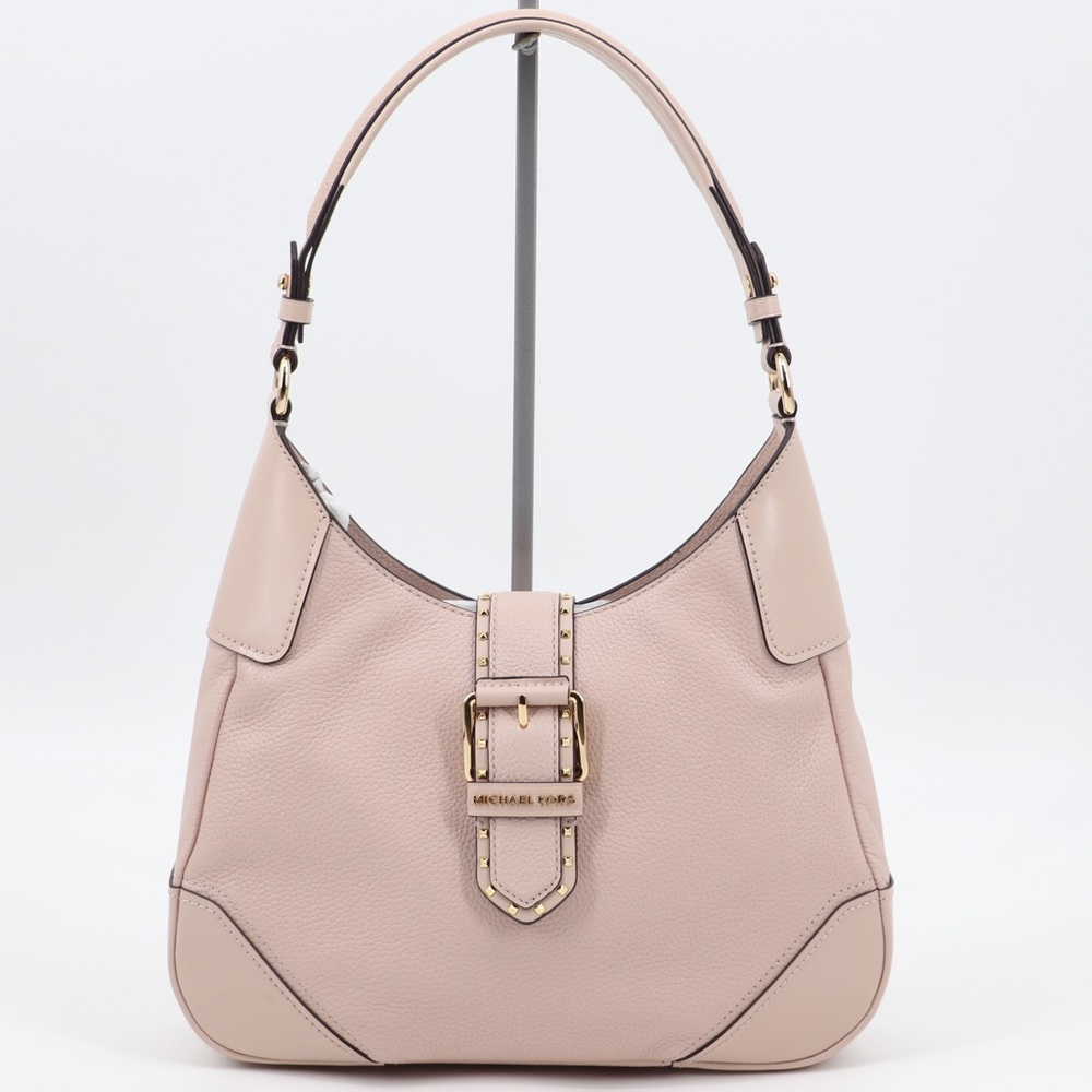 New Michael Kors Lillian Medium Leather Shoulder Bag Soft Pink